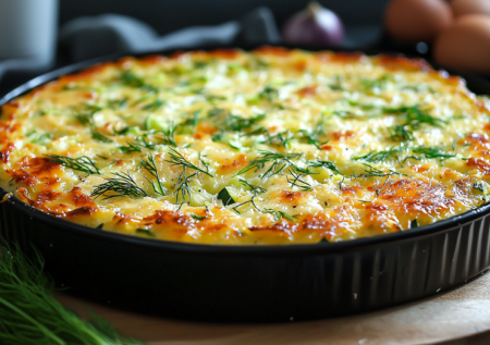 Потушила овощи, залила яйцами — и в духовку. Ужин из разряда «на скорую руку»