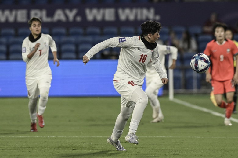 Кубок Азии по футболу среди женщин. Иран против Южной Кореи. Фатиме Шабан из Исламской Республики Иран