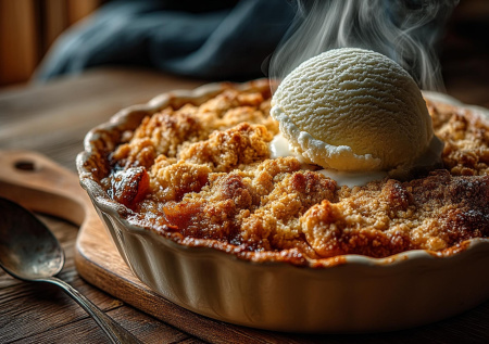 Яблочный крамбл: пирог для тех, кто не умеет печь