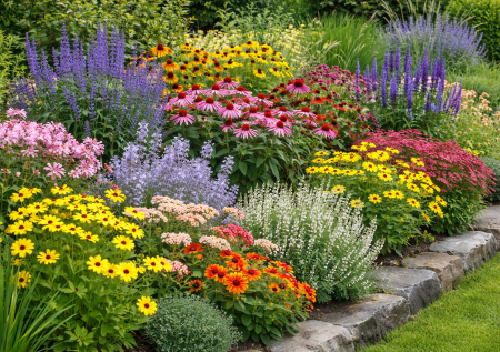 Неприхотливые трудяги: 10 многолетников, которые цветут до осени — клумба будет яркой все лето