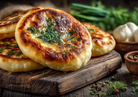 Постные беляши с картошкой и зеленью: румяные, пышные и удивительно сытные без мяса