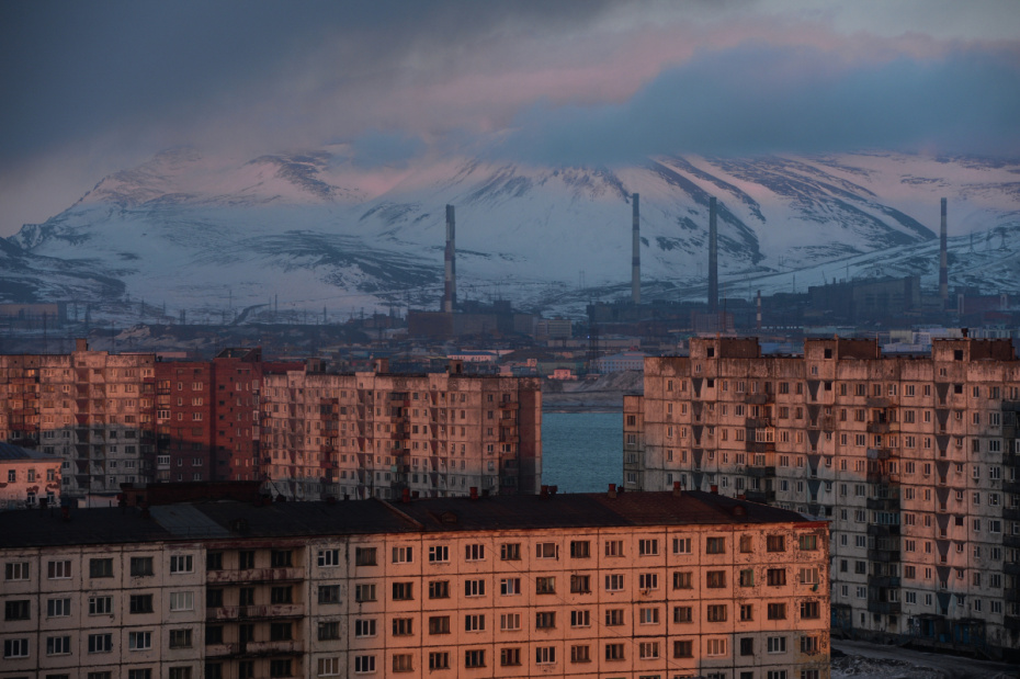 Норильск во время полярного дня