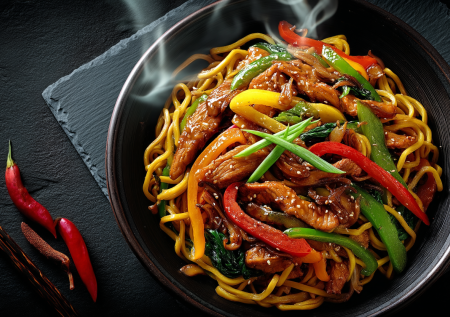 Больше никакой доставки еды: эта лапша вок с курицей и овощами — ваш домашний кантонский шедевр за 20 минут