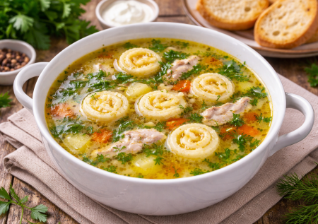 Куриный суп с сырными улитками готовлю вместо надоевшей лапши — домашние всегда просят добавку