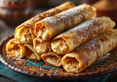 Лаваш с домашней халвой — простое восточное лакомство для сладкого перекуса дома