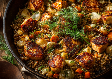 Гречка по-купечески с индейкой — мой секрет идеального ужина без лишних хлопот. Сытное блюдо «два в одном»