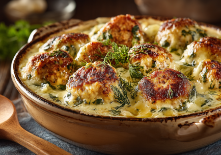 Котлеты в топку! Готовлю эти фрикадельки из рыбного фарша в духовке с умопомрачительным сливочно-сырным соусом