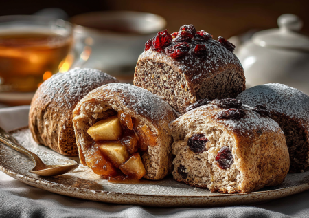 В пост в качестве сладенького к чаю пеку ржаники: ароматные пирожки с яблоками или брусникой