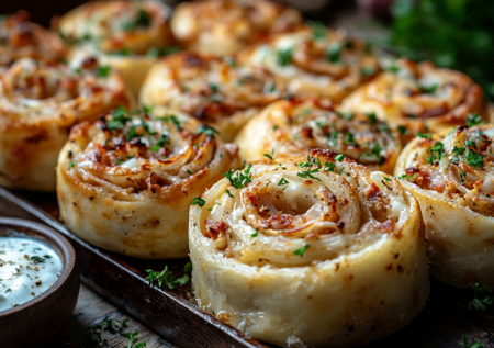 Когда времени в обрез кручу рулетики вместо пирожков: всего 10 минут у плиты, вкуснее пиццы и чебуреков