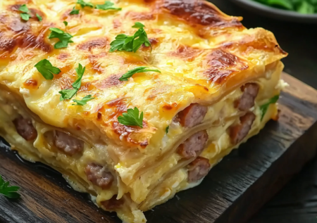 Хачапури больше не делаю. Вместо него — пирог-«гармошка» из лаваша и яиц: затмит любую выпечку