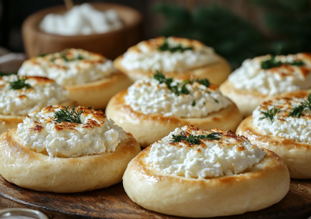 Беру килограмм творога и готовлю впрок корзиночки для завтраков: замораживаю, а после запекаю