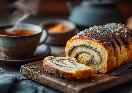 Этот пряный рулет с маком и медом — секрет идеального чаепития. Душистый перец дает аромат, который сводит с ума