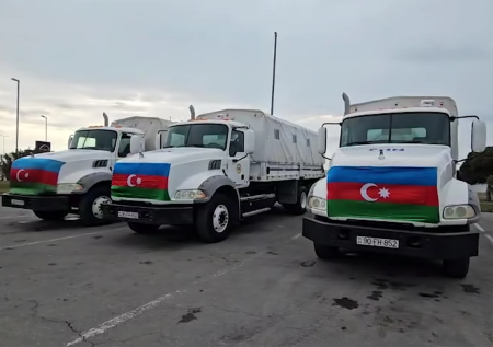 Азербайджан первым среди других стран отправил в Иран гуманитарную помощь