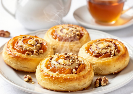 Творожные завитушки с курагой и орехами — пеку на противне без масла: нежнее обычных сырников и без лишних калорий