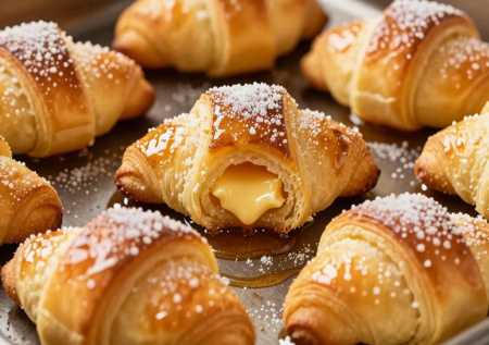 Творожные рогалики с сахаром: хрустящие снаружи, нежные внутри — готовлю тазик, съедаем за вечер