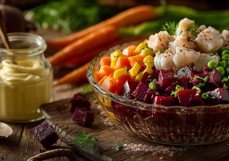 Винегрет с рыбой: меняю картошку на минтая и получается безумно вкусный салат