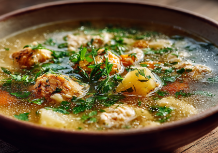 Готовлю этот куриный суп с овсянкой — диетическое чудо для тех, кто ценит легкость и пользу