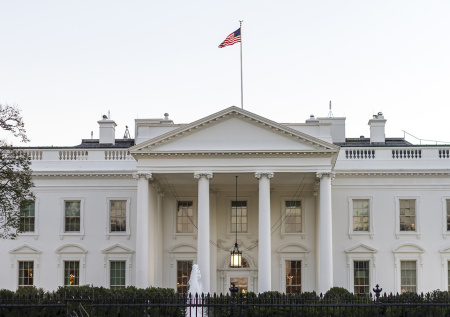 Автомобиль влетел в ворота Белого дома