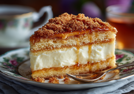 «Дамский каприз» — легендарный советский торт, который покоряет с первого кусочка. Мед, сливочный крем и тающая текстура