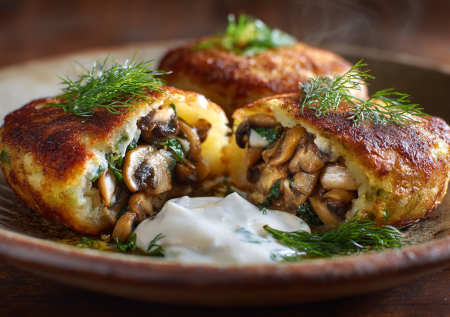 Картофельные зразы с грибами: нежные, сочные и простые. Вкуснее драников!