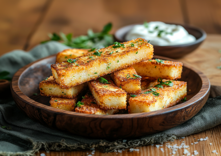 Творожные палочки с сыром и укропом — вместо скучных сырников на завтрак: хрустят снаружи, тают внутри