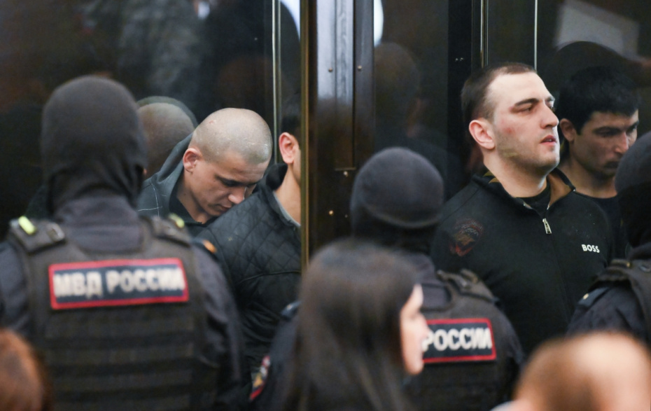 Фигуранты по делу о теракте в концертном зале «Крокус Сити Холл» в здании суда