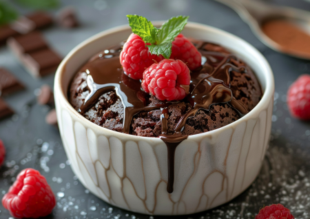 Шоколадно-яблочный кекс за 5 минут: быстрый десерт для сладкоежек, следящих за фигурой