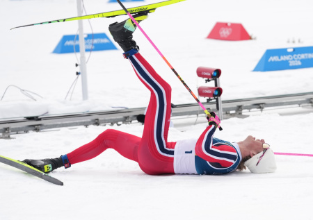 Клебо упал и получил травму головы в полуфинале спринта