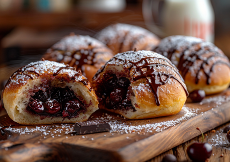 Самый быстрый десерт: пирожки на кефире с ягодной начинкой