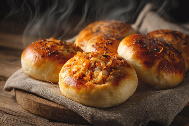 Тушеная капуста, как начинка для ватрушек и пирожков — быстрый рецепт