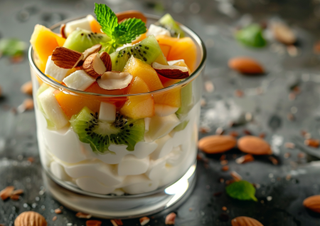 Простой десерт из творога: без выпечки и сахара