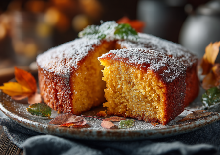 Этот тыквенный кекс с рисовой мукой — чудо для ценителей выпечки. Готовим здорово!