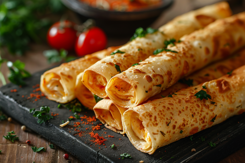 Трубочки из лаваша: быстрый рецепт