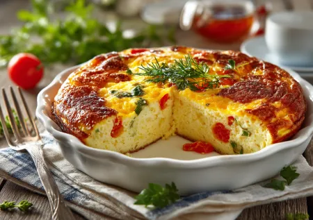 Омлет в духовке: сытный вариант без лишних калорий