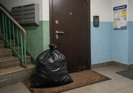 Почти половина россиян пожаловались на соседский мусор в подъезде