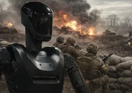 ВСУ отправили на передовую человекоподобных роботов