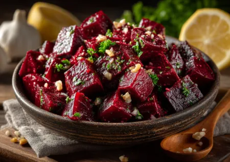 Свекольный салат «Быстроед»: лимонно-чесночная заправка превращает обычную свеклу в хит стола