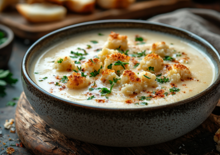 Этот супчик из цветной капусты с сыром просят готовить снова и снова. Просят по 2 тарелки, до того вкусен