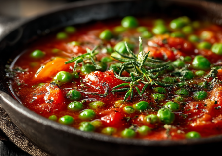 Постная, но роскошная: томатная подлива с горошком, которая покорит всех. Минимум ингредиентов, максимум вкуса и аромата