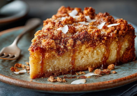 Волшебство из двух видов муки и кокоса: воздушный пирог без яиц и молока, который станет звездой любого чаепития. Можно и в пост!