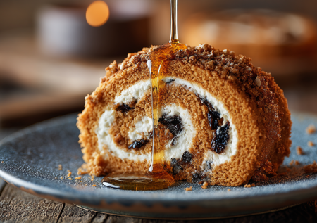 Медовый рулет без хлопот: быстрый десерт с насыщенным вкусом классического медовика