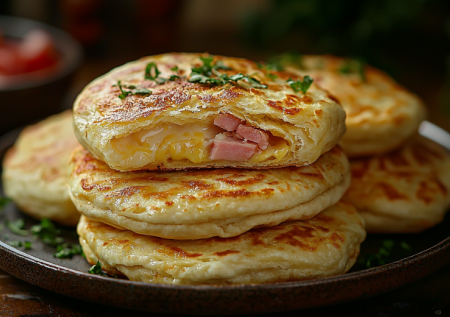 Лаваш не нужен: мешаю кефир с мукой, добавляю зелень и колбасу — через 5 минут готов завтрак мечты