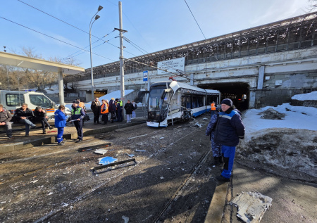 Раскрыта причина столкновения двух трамваев в Москве