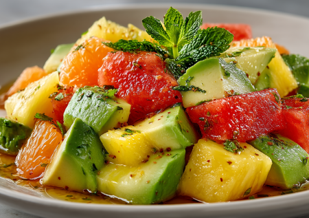 Дыня, ананас и авокадо — не салат, а билет в тропики. Готовлю так и получаю идеальный баланс сладости, свежести и пользы