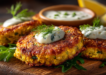 Белок, клетчатка и насыщенный вкус без мяса. Чечевичные оладьи с булгуром — простое блюдо, которое удивит