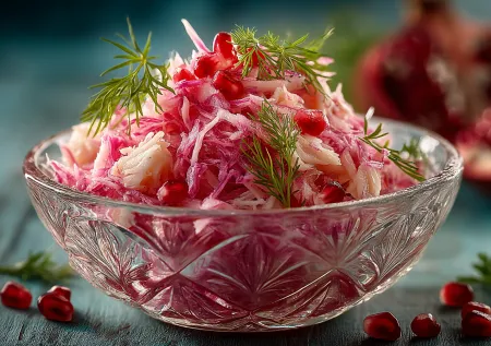 Салат «Розовый фламинго» со свеклой и крабовыми палочками: проще не бывает