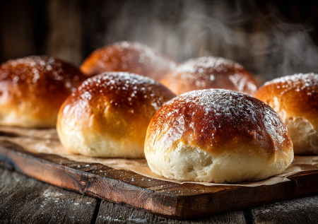 Булочки как в школьном буфете СССР: простой рецепт нежной ванильной выпечки с секретом пышности