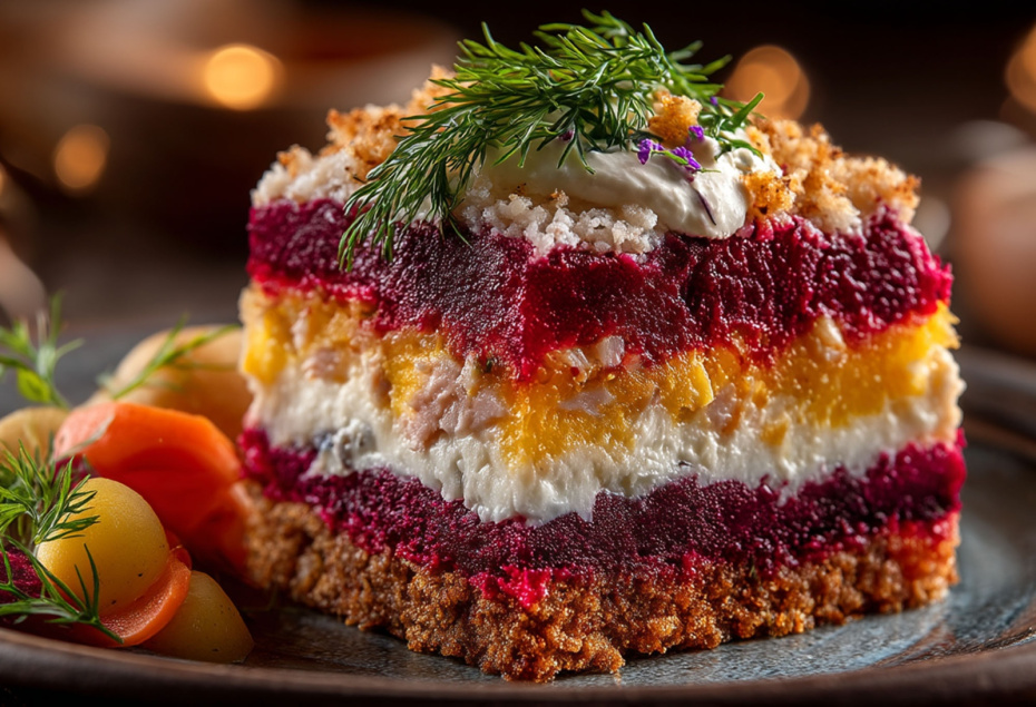 Слоеные салаты: рыбные, мясные, овощные — 9 рецептов на любой вкус