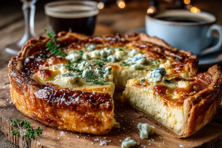 Пирог на кефире с сыром