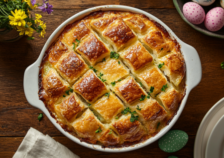 Никаких больше куличей. На Пасху пеку праздничный пирог с грибами и зеленым луком — сытно и очень вкусно